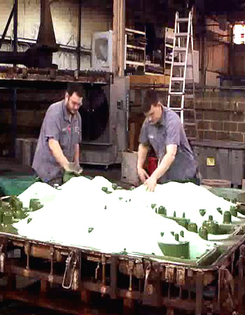 Loading a mold for rotomolding