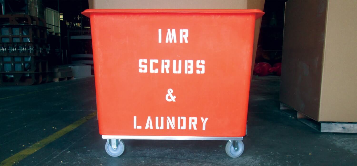 Rotomolded 12 Bushel Laundry Carts