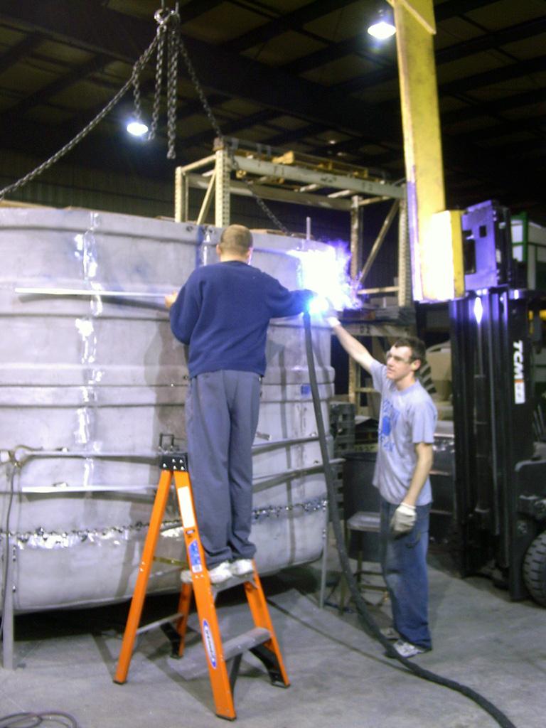 mold being fabricated for rotomolding