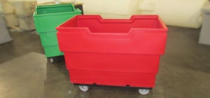 16 cubic foot laundry material handling cart