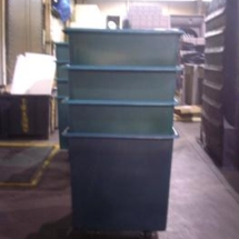 220 Bushel Carts nested for storage or shipping