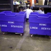 Custom Stenciled GP 16 Laundry Carts