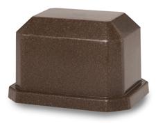 Rotomolded Rectange Brown Granite Urn Small