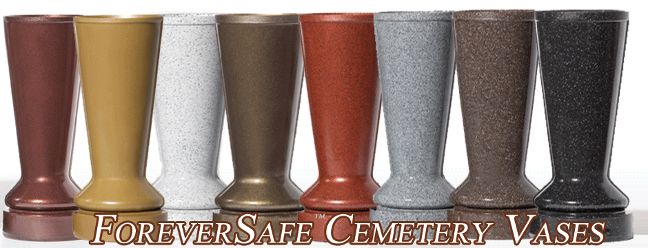 ForeverSafe Cemetery Flower Vases