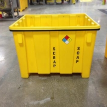 Bulk Storage Container with Heavy Duty Support Ring