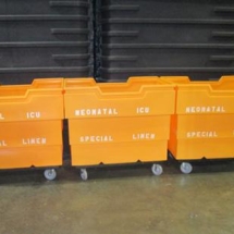 Custom Stenciling on 16 cubic foot rotomolded cart