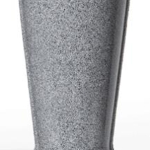 Grey Granite Cemetery Flower Vase