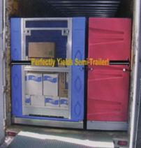trailer 53' Semi Trailer Yielding Out Truck Shipping Small Parcel Containers