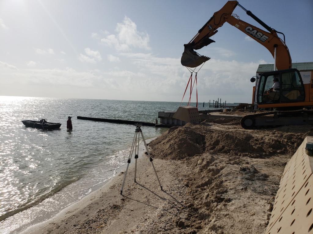 Installing Beach Erosion Solution