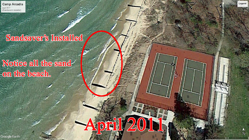 April 2011 Great Lakes Lake Michigan Beach Erosion Solution