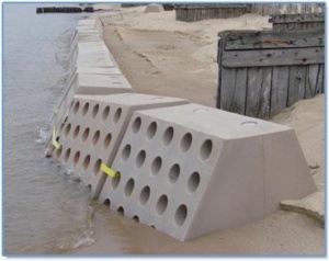 Sandsaver Beach Erosion Solution Lake Michigan May 2011