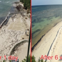 Before and After Beach Erosion Solution